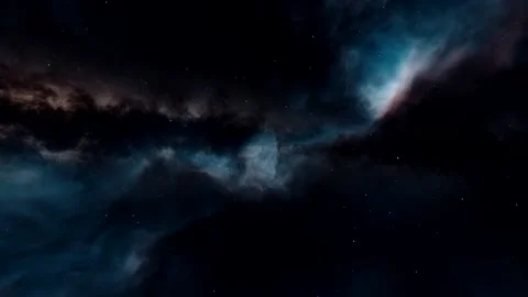 Nebula Space Flight In Outer Space Stock Footage 165008504