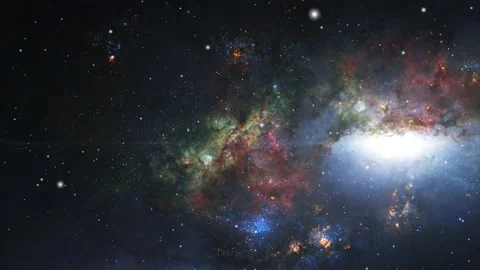 nebula in space floating 4k | Stock Video | Pond5
