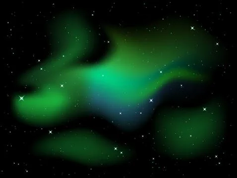 Nebula in space Stock Illustration