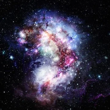 Nebula in space. Foto stock