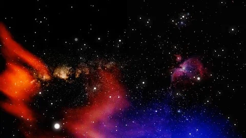 Nebula with star Stock Footage 112769232