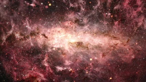 Nebula travel into Nebula cloud Galactic center milky way Stock-Footage 205581833