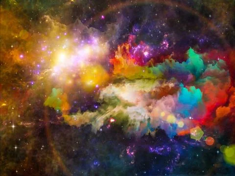 Nebula Visualization Illustrazione stock