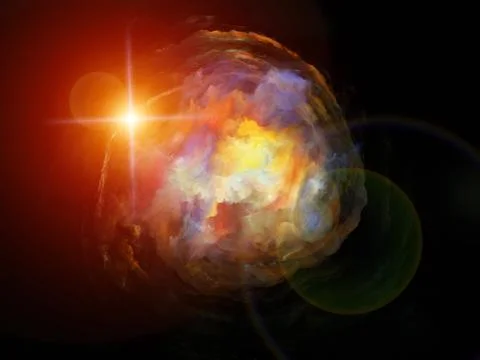 Nebula Visualization Illustrazione stock