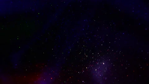Nebula. Vj. Dj. Glittering multicolored dots on a dark background. B roll Stock Footage 166578038