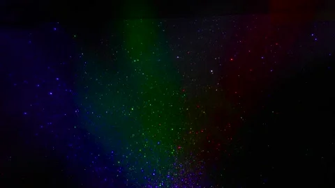 Nebula. Vj. Dj. Glittering multicolored dots on a dark background. B roll Stock Footage 167482946