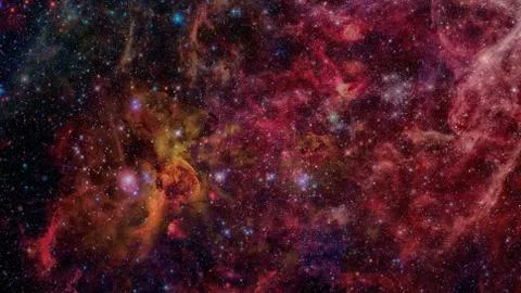 Nebulae and galaxies. Elements of this Image Furnished by NASA Stock Photos