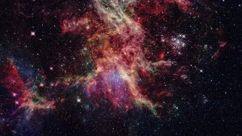 Nebulae and galaxies. Elements of this Image Furnished by NASA Stock Photos