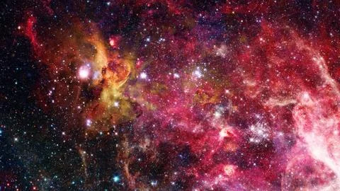 Nebulae and galaxies. Elements of this Image Furnished by NASA Stock Photos