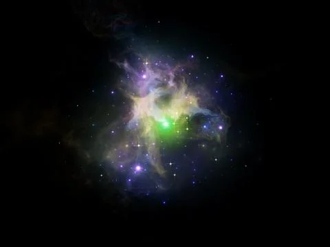 Nebulae Evolution Stock Illustration