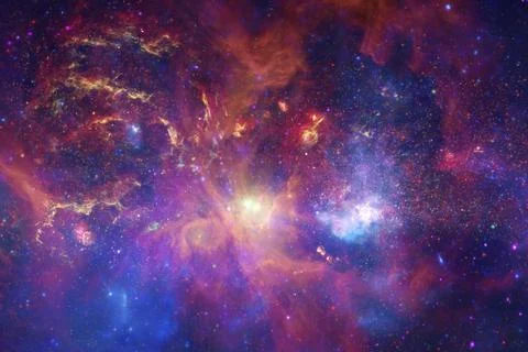Nebulae an interstellar cloud of star dust. 写真素材