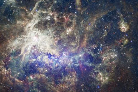Nebulae an interstellar cloud of star dust. Stock Photos