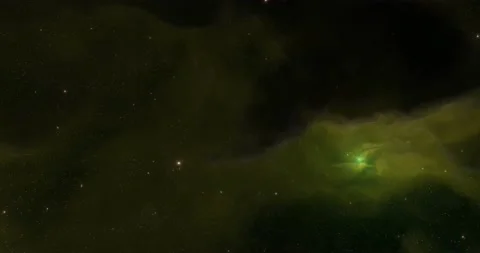 Nebulae in the night sky of outer space,8k video Stock Footage 219449698