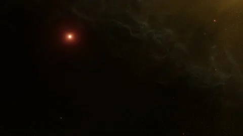 Nebulae in the night sky of outer space,8k video Stock Footage 219979829