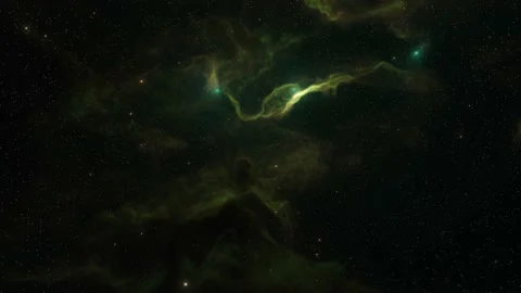 Nebulae in the night sky of outer space,8k video Stock Footage 219980173