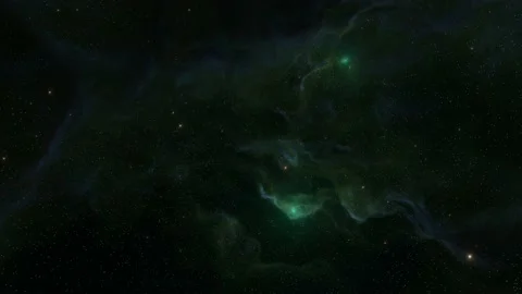 Nebulae in the night sky of outer space,8k video Stock Footage 219980175