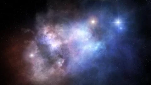 Nebulae in outer space Stock Photos