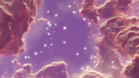 Nebulae pan fly 4k Stock Footage 119894731