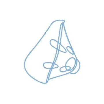 Nebulizer mask icon .Contour vector illustration of aerosol lung respiration  Stock Illustration