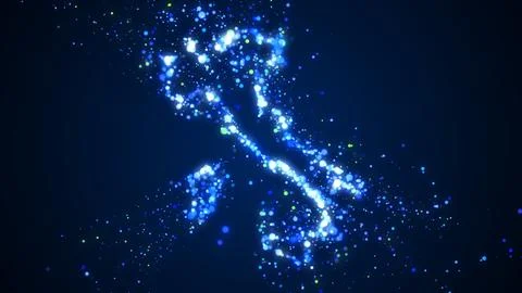 Nebulous Abstract Blue Magic Shiny Italy Map Dotted Lines Silhouette Glitter Stock Illustration