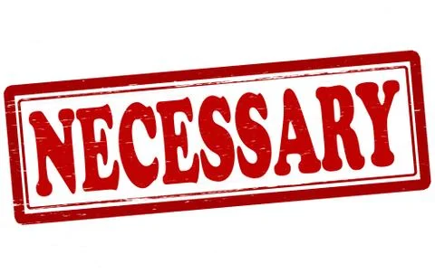 Necessary Stock Illustration