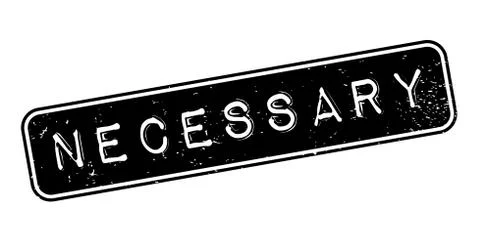 Necessary rubber stamp Stock Illustration