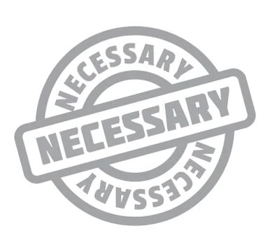 Necessary rubber stamp Stock Illustration
