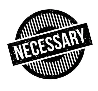 Necessary rubber stamp Stock Illustration