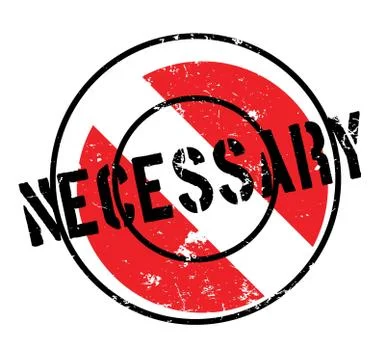 Necessary rubber stamp Stock Illustration