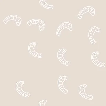 Neck chicken line seamless pattern Stock Illustration