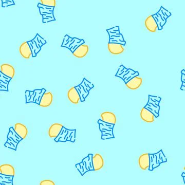 Neck gaiter balaclava snowboard vector seamless pattern Stock Illustration