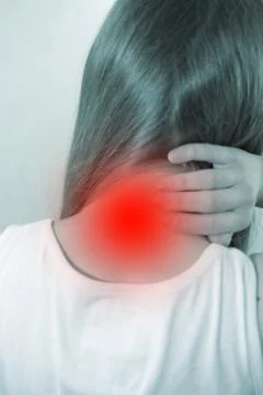 Neck pain Stock Illustration