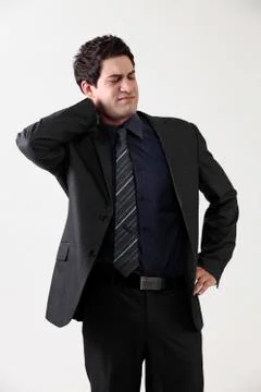 Neck pain 스톡 사진
