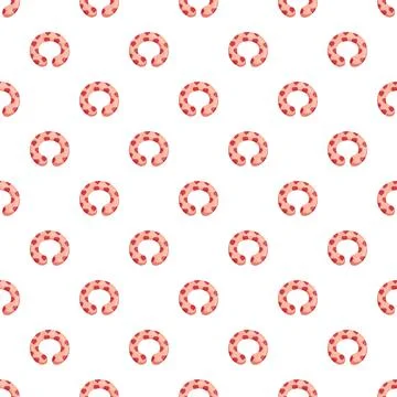 Neck pillow pattern creating comfort and travel background Illustrazione stock