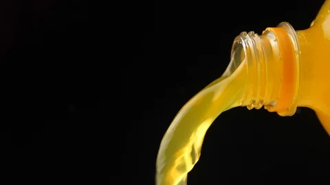 Neck of a plastic bottle. Slow Motion.  Video stock 110460557