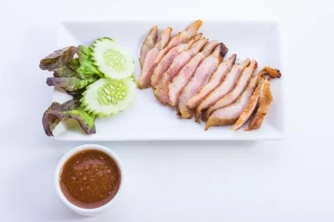 Neck pork Stock Photos