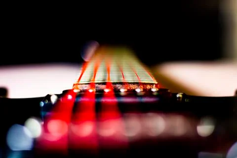 Up the neck of an SG Stock-Fotos