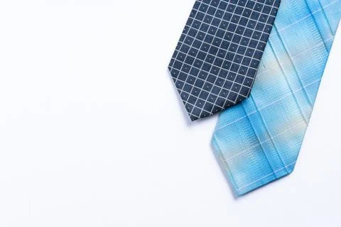 Neck ties isolated on white Stock Photos