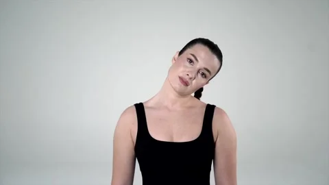 - Neck Tilts (Side-to-Side) Stock Footage 314193729