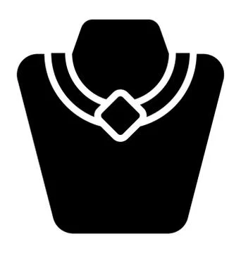 Necklace Display Vector Stock Illustration