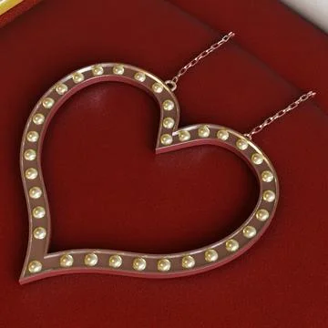 Necklace Heart 3D Model