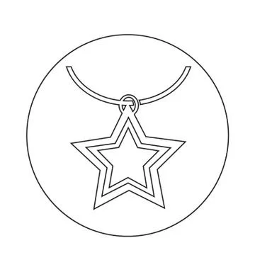 Necklace Icon Stock Illustration