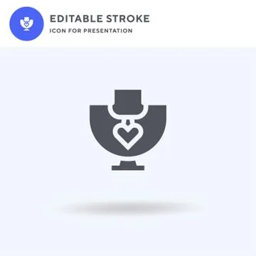 Necklace icon vector, filled flat sign, solid pictogram isolated on white, logo Stock Illustration