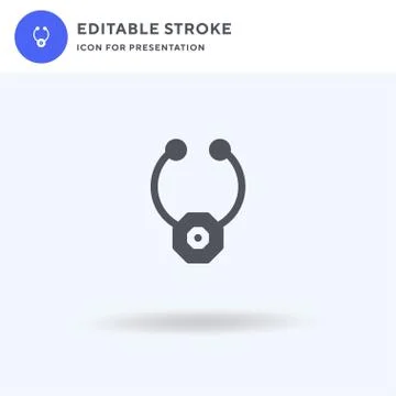 Necklace icon vector, filled flat sign, solid pictogram isolated on white, lo Stock Illustration