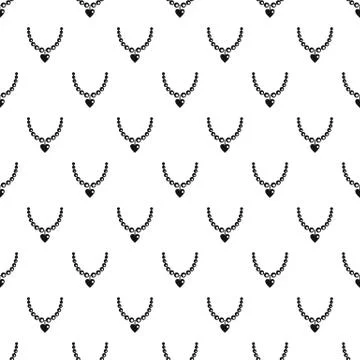 Necklace pattern Illustrazione stock