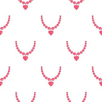 Necklace pattern seamless 스톡 일러스트