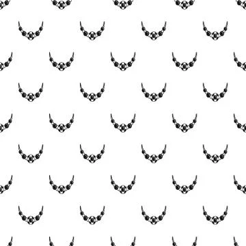 Necklace pattern seamless vector Stock Illustration