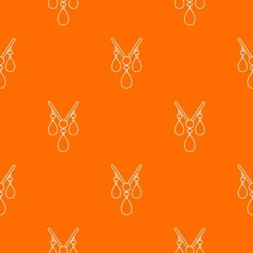 Necklace pattern vector orange Stock Illustration