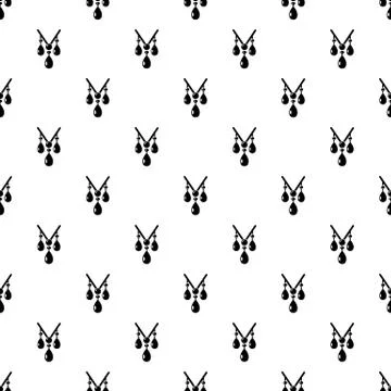 Necklace pattern vector seamless 스톡 일러스트