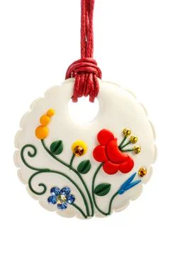 Necklace with pendant Foto stock